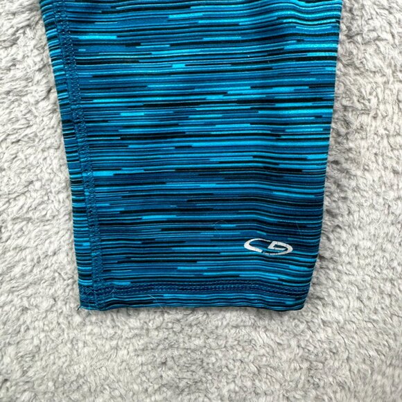 CHAMPION Duo Dry Workout Leggings XL BLUE SPACEDYE Athletic Stretch Leggings - Picture 3 of 11